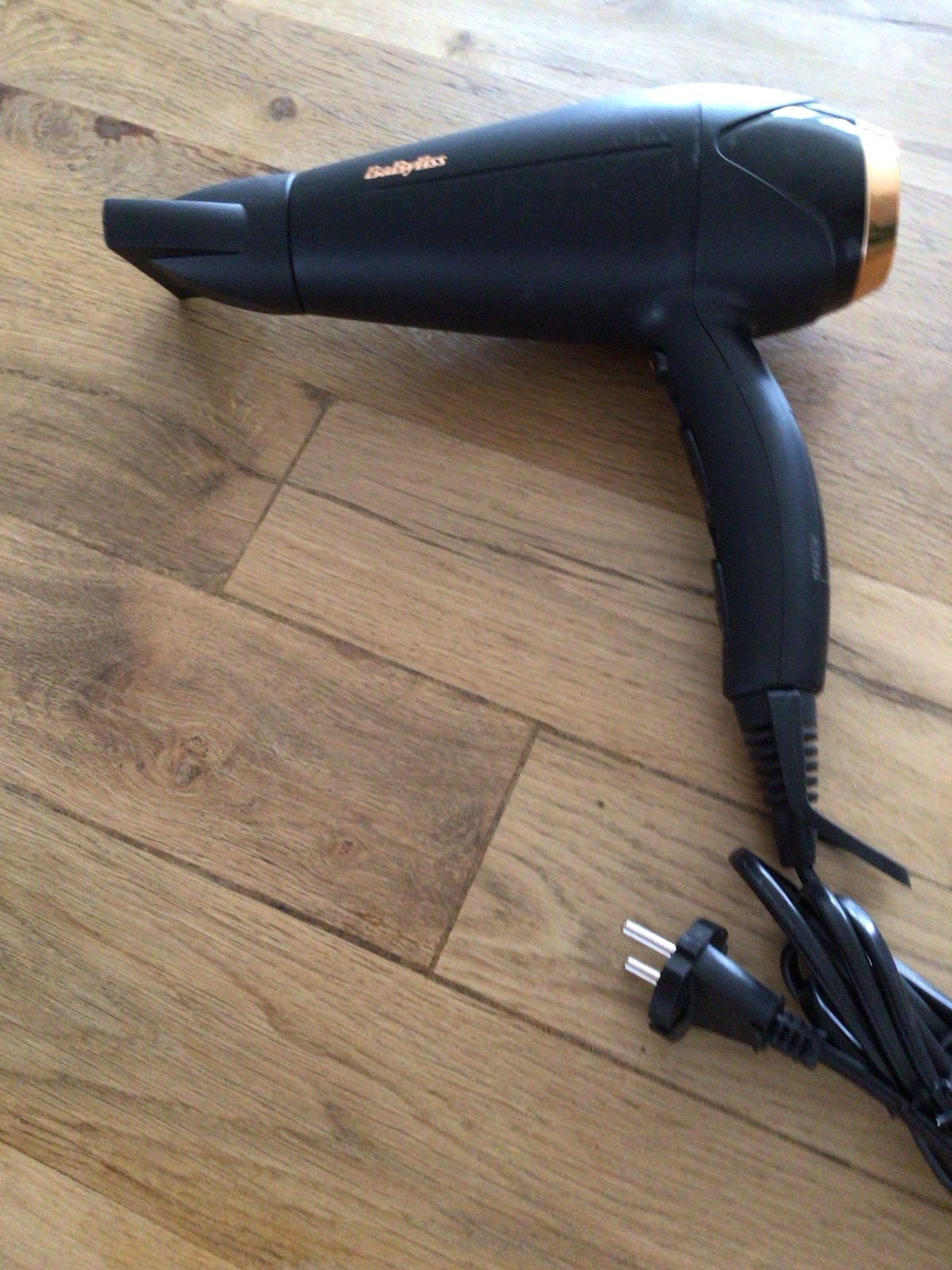 BaByliss Föhn - Zwart met Roségoud accenten, Ophalen of Verzenden, Gebruikt, Haarverzorging