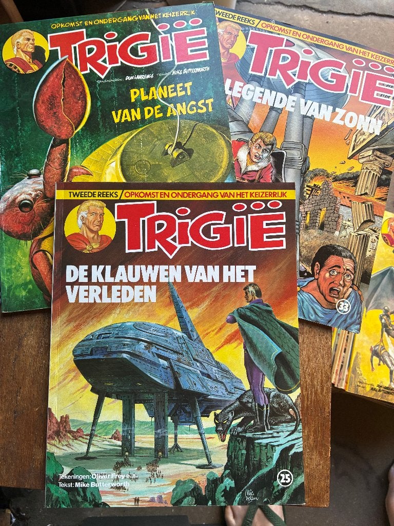 LOSSE VERKOOP ; Trigie Trigië, vele delen , zie omschrijving, Meerdere stripboeken, Ophalen of Verzenden, Zo goed als nieuw, Don Lawrence