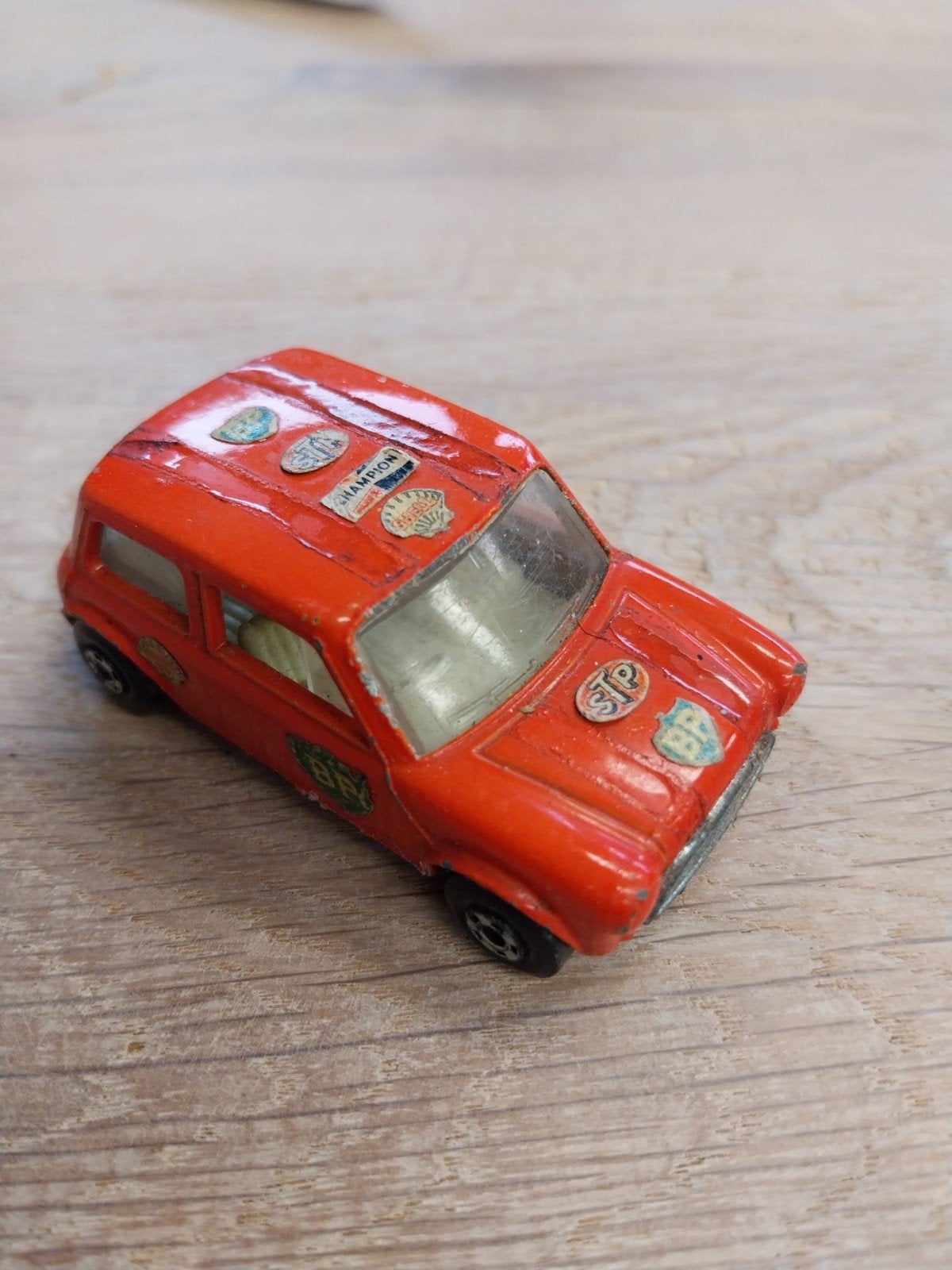 Vintage Matchbox Astin Mini Cooper (rood), Ophalen of Verzenden, Gebruikt