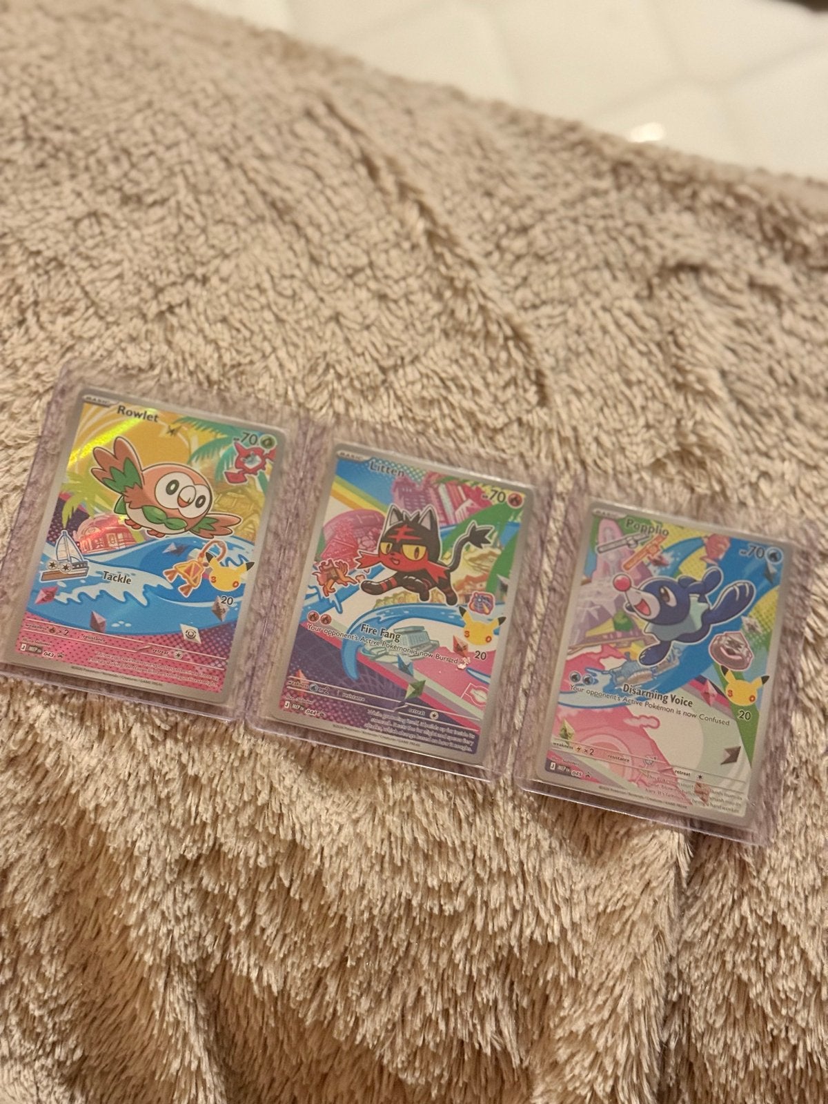 rowlet, litten & popplio pokemon first partner series 1, Ophalen of Verzenden, Nieuw, Meerdere kaarten