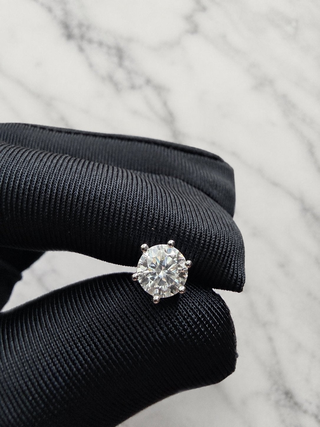 Luxe Moissanite Oorbellen 6.5mm nieuw, Sieraden, Tassen en Uiterlijk, Oorbellen, Verzenden, Nieuw, Met edelsteen, Knopjes of Stekers