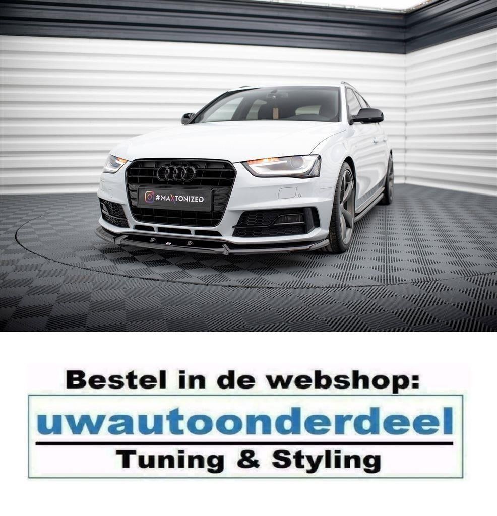Maxton Design Spoiler Splitter Lip Audi A4 B8 Competition, Verzenden