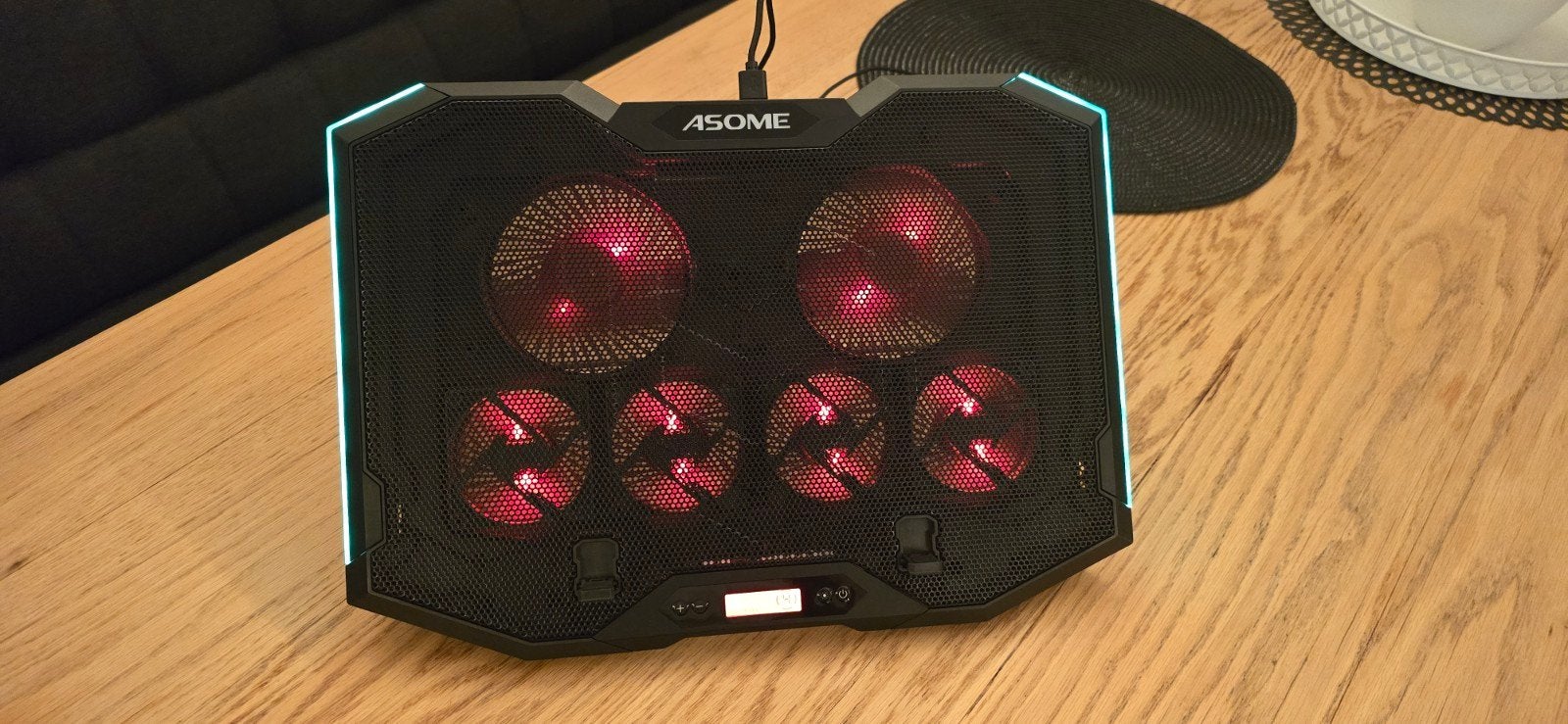 ASOME Gaming Laptop Koeler - 6 Stille Fans en RGB, Ophalen, Gebruikt, Luchtkoeling