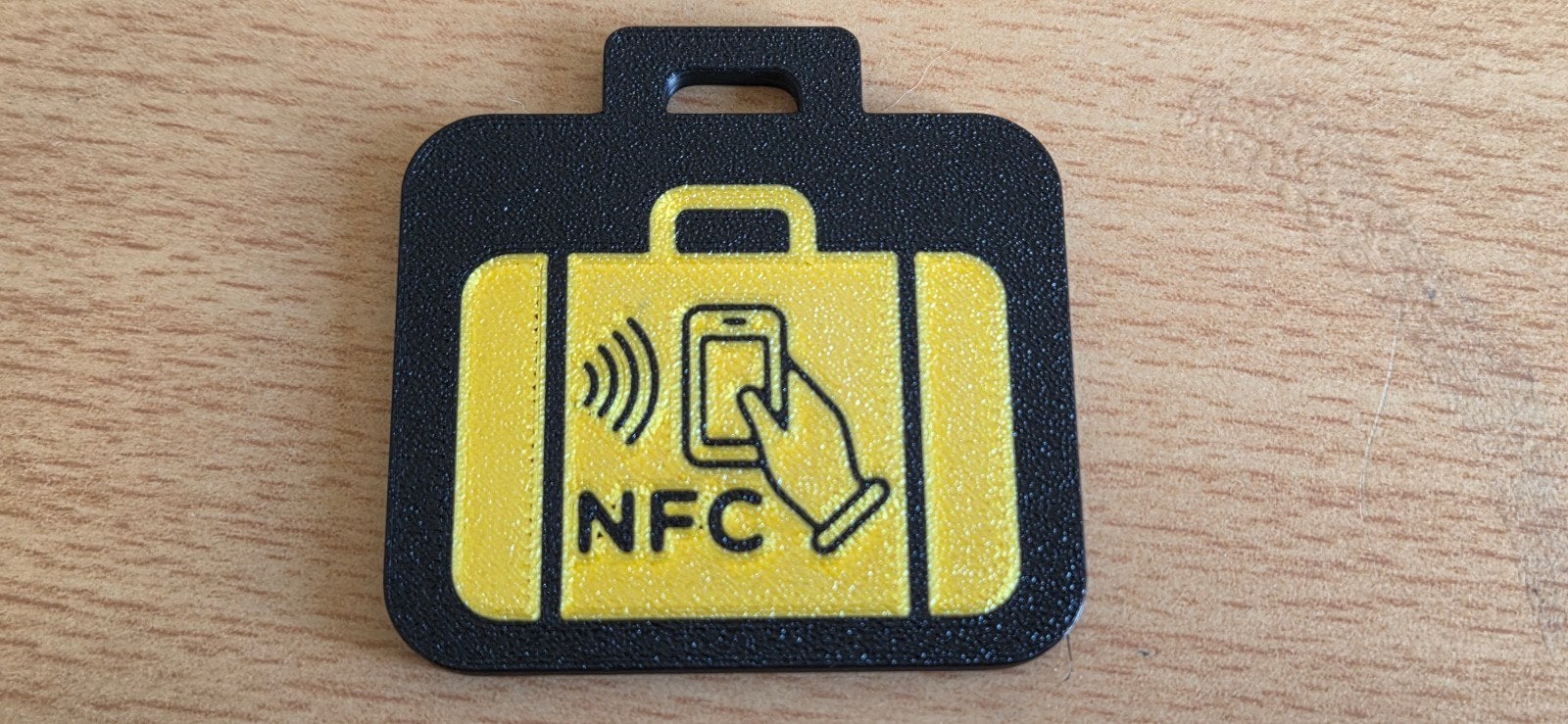 Nfc tag voor aan uw reistas/bagage, Zwart, Nieuw, Minder dan 35 cm, Minder dan 20 cm