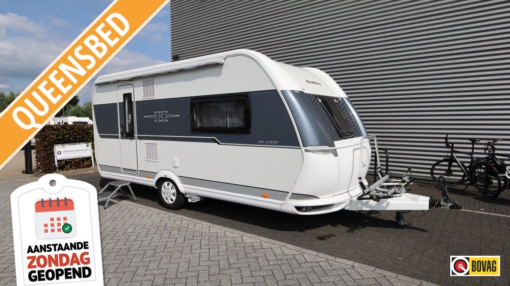 Hobby De Luxe 460 SFF Queensbed + mover, Schokbreker, Hobby, Bedrijf, Treinzit