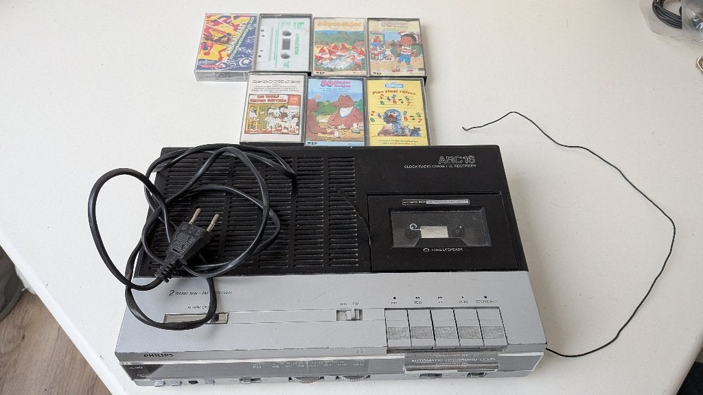 Philips ARC 16 clock, radio, cassetterecorder, Ophalen of Verzenden, Enkel, Philips