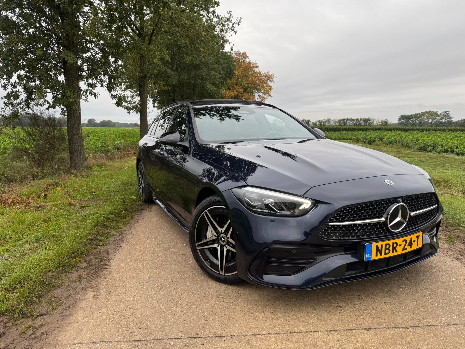 Mercedes C300E Estate, Zeer net, fabrieks garantie tm 2029, Auto's, Automaat, Euro 6, Stationwagon, C-Klasse