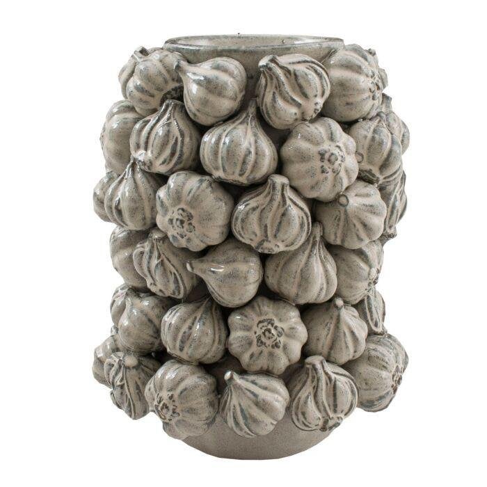 Vaas Knoflook All Garlic (kleine beschadiging), Huis en Inrichting, Woonaccessoires | Vazen, Ophalen, Gebruikt, 35 cm, Steen/keramiek