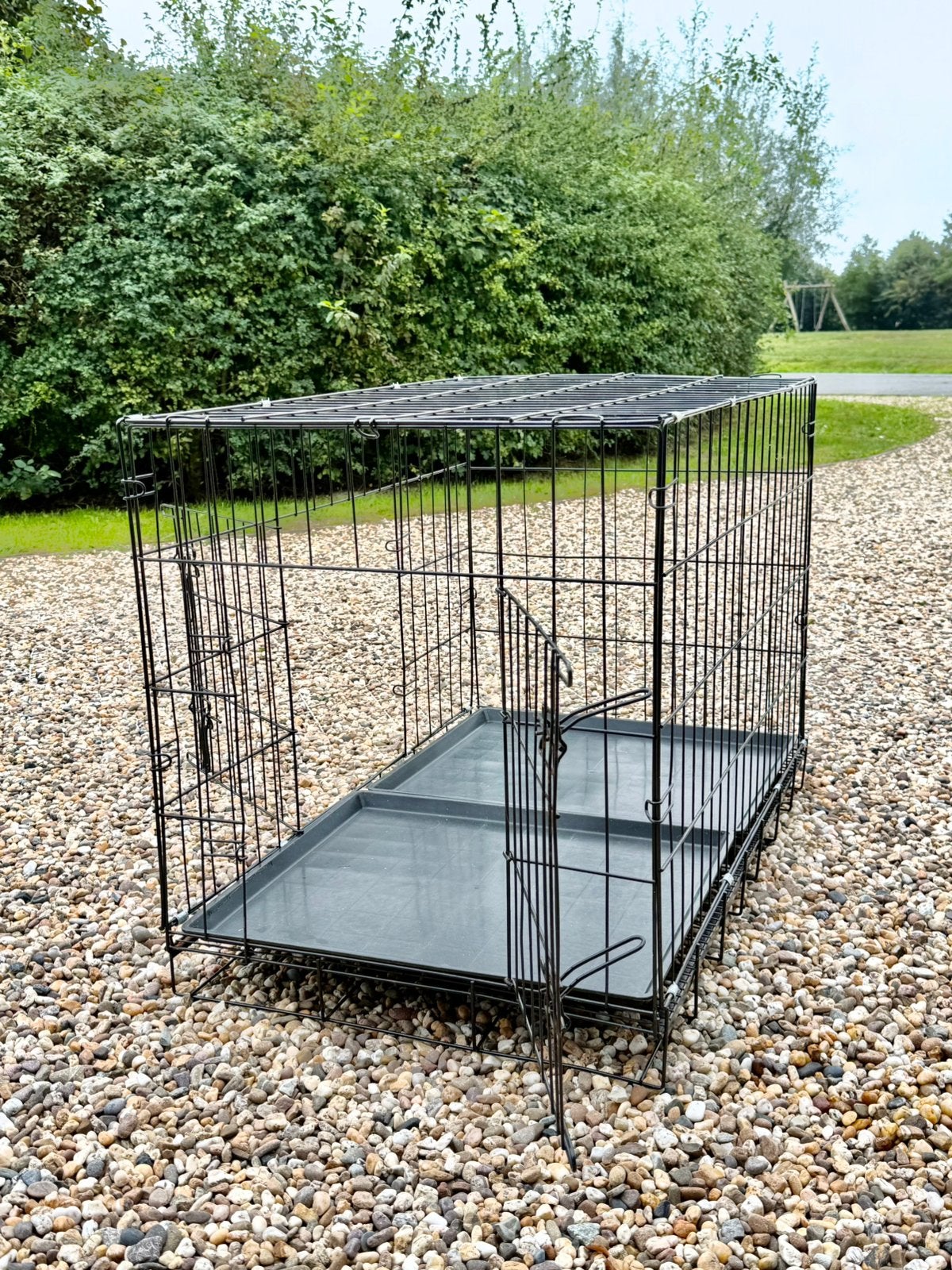 Springos lichte metalen bench 100 x 60 x 70 cm opvouwbaar, Dieren en Toebehoren, Ophalen, Gebruikt
