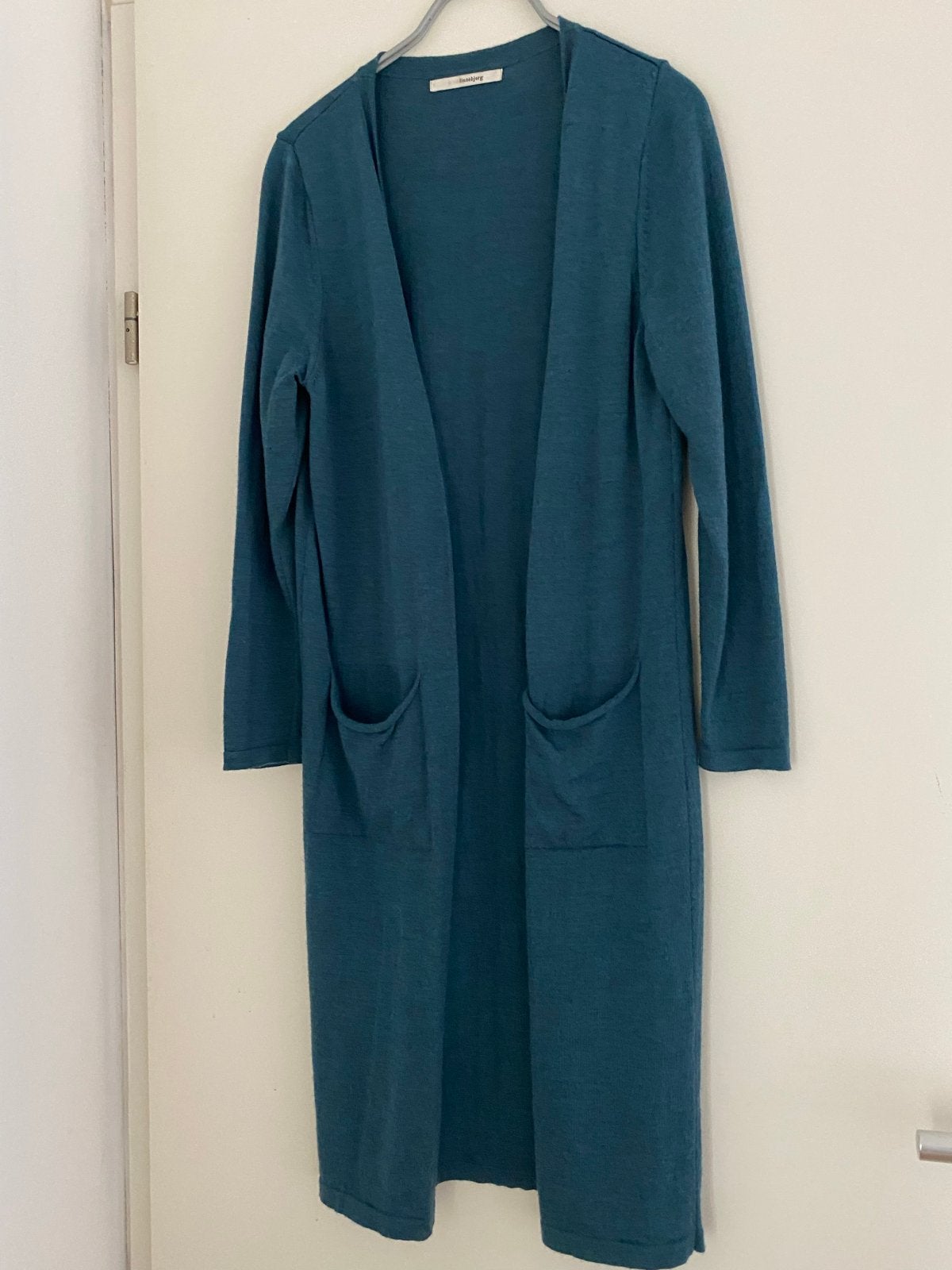 Sibin Linnebjerg Cardigan - 100% Merino Wol - Maat S, Ophalen, Zo goed als nieuw, Maat 36 (S), Groen