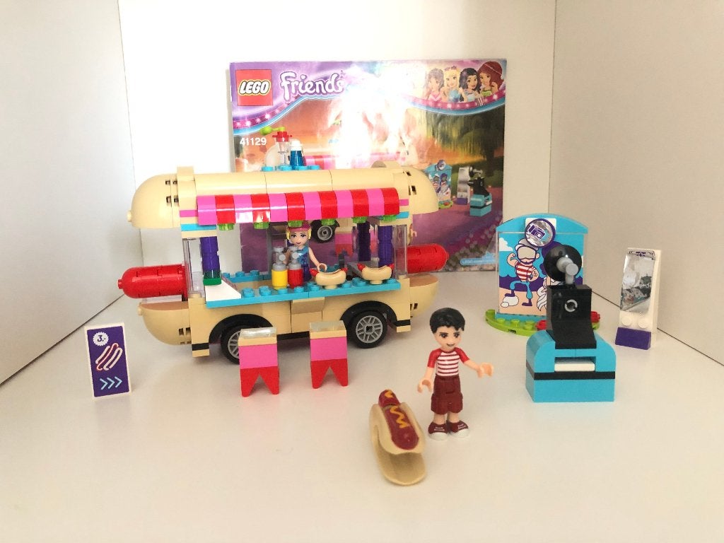 Lego Friends : Pretpark Hotdog-wagen 41129, Compleet, Lego, Friends, Ophalen of Verzenden