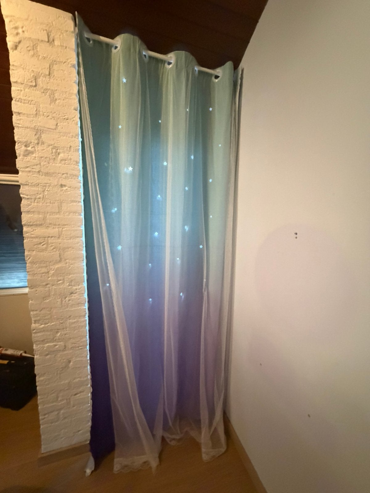 Gordijn, Ophalen of Verzenden, Zo goed als nieuw, Gordijn, 100 cm