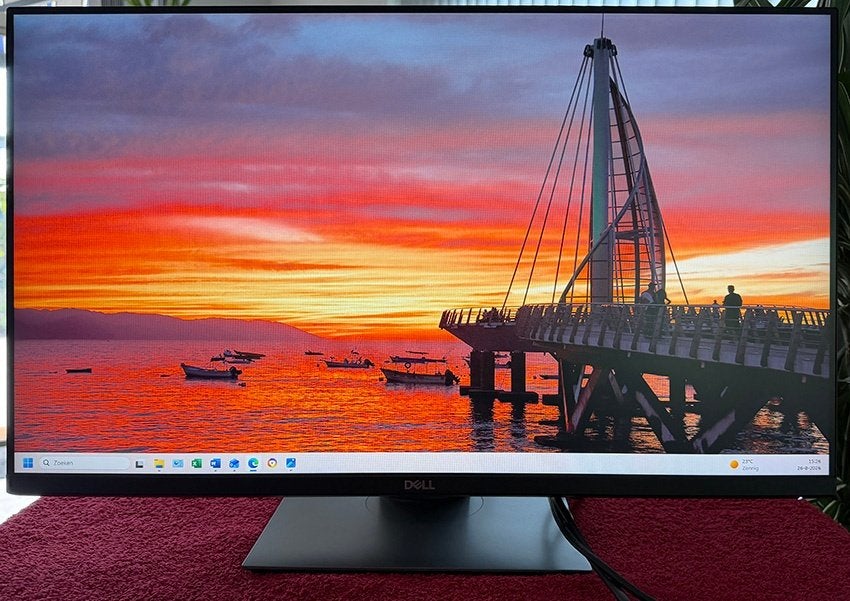 Dell P2719HC – 27 inch Monitor - met kabels, Computers en Software, Monitoren, Ophalen, IPS, Full HD, Zo goed als nieuw