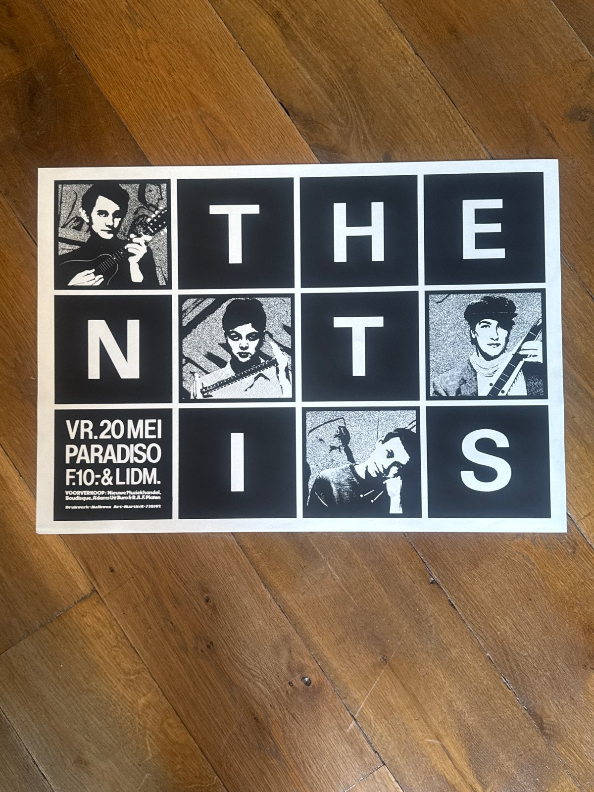 The Nits Paradiso Poster - Martin Kaye, Verzamelen, Posters, Rechthoekig Liggend, Nieuw, Ophalen of Verzenden, A1 t/m A3