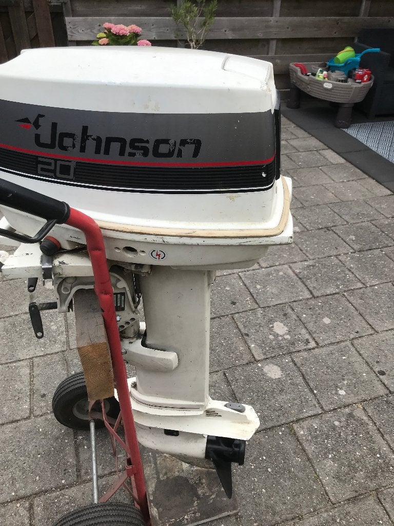 johnson 20 pk langstaart., Watersport en Boten, Ophalen, 10 tot 30 pk, Gebruikt, Met afstandsbediening