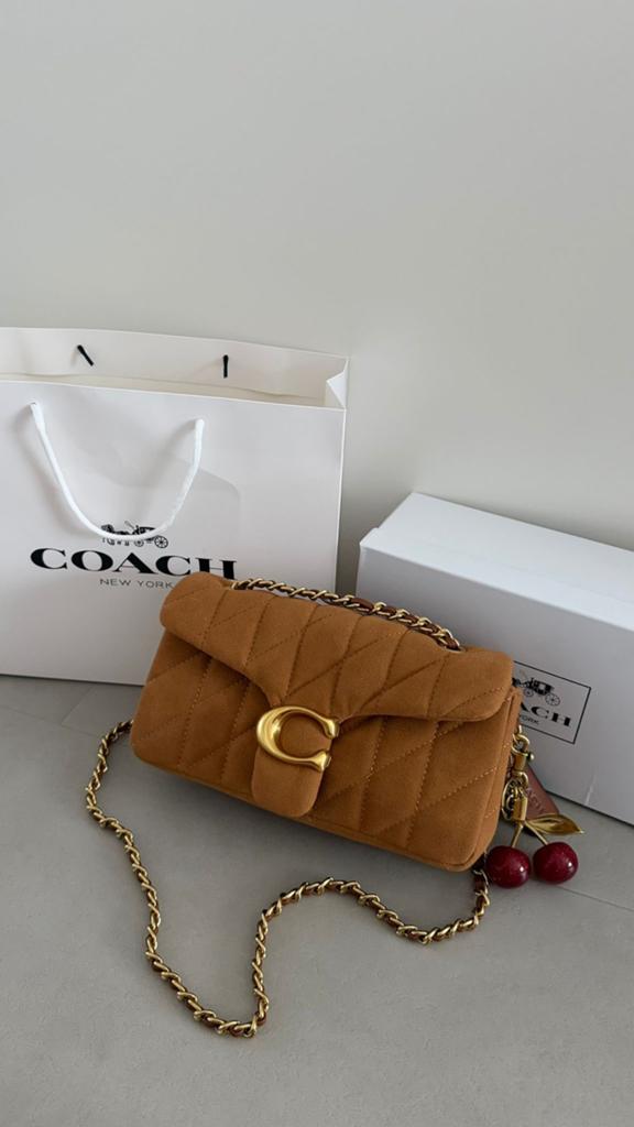 Coach Tabby 26 Suede Bruin, Ophalen of Verzenden, Nieuw, Bruin, Schoudertasje