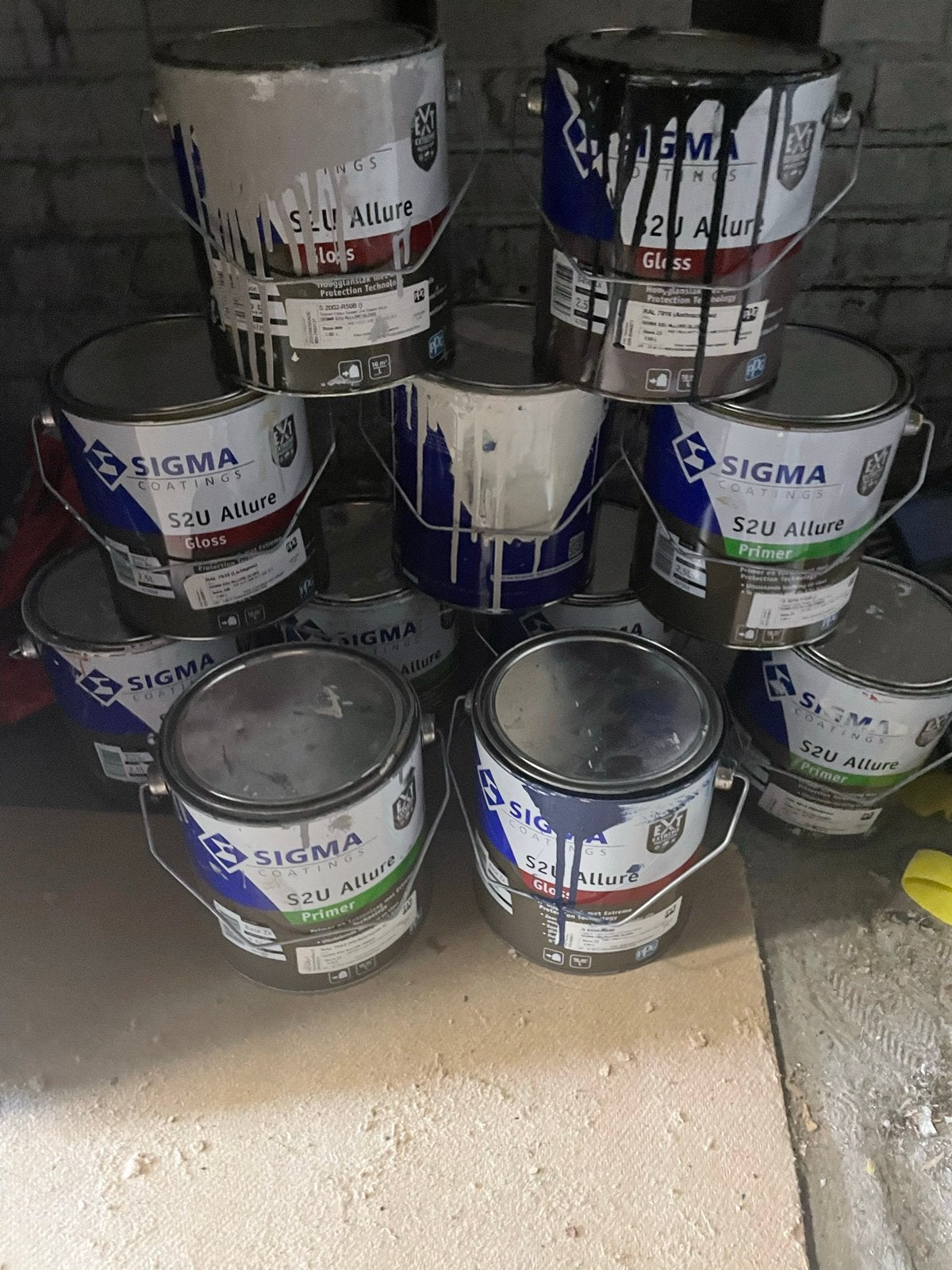 Partij Sigma S2U Allure Verf en Primer - Nieuw en Geopend, Overige kleuren, Ophalen of Verzenden, 20 liter of meer, Verf
