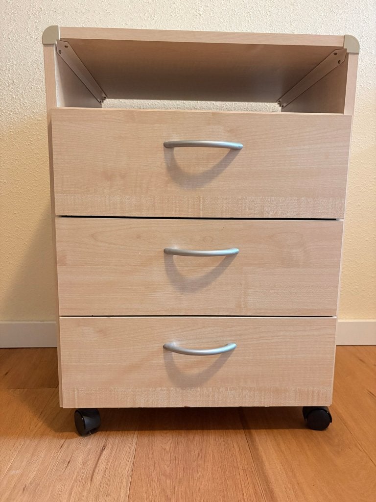 Verrijdbaar ladenblok, Ophalen, Minder dan 50 cm, Zo goed als nieuw, 3 of 4 laden