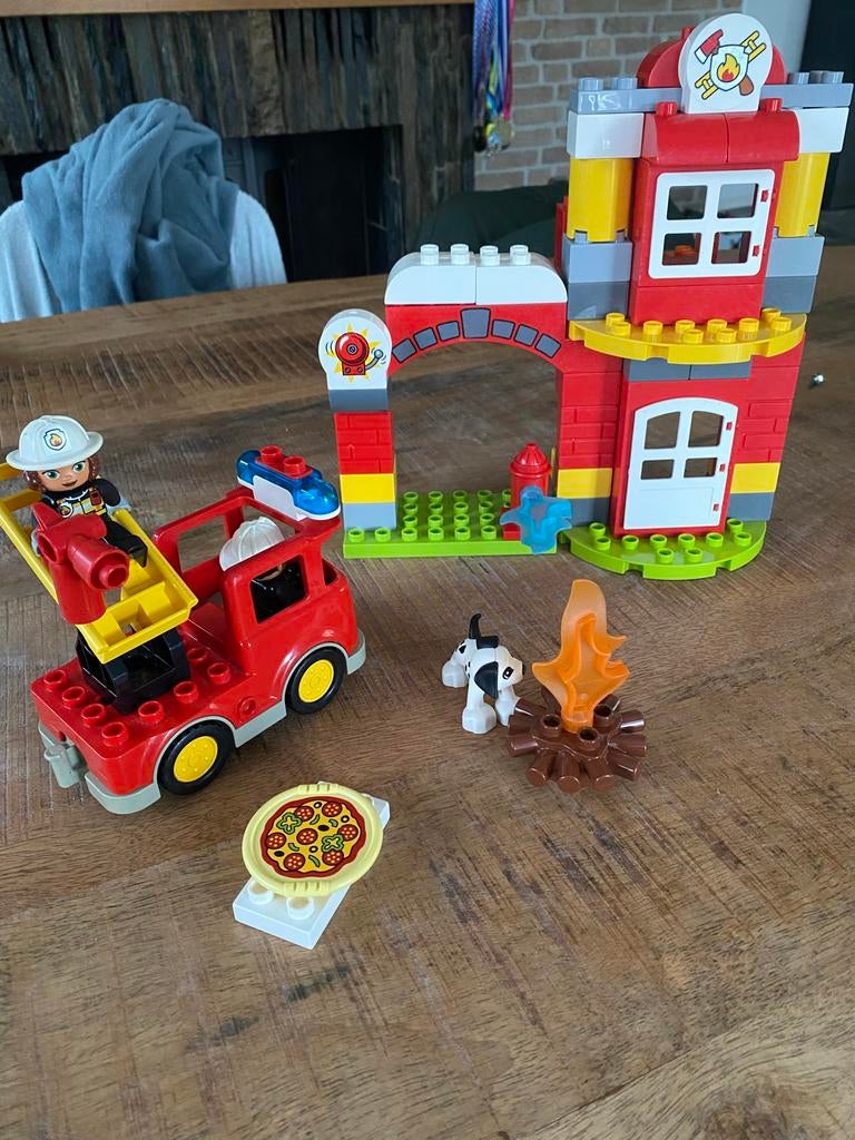 Duplo Brandweerkazerne 10903 - Compleet en in goede staat, Kinderen en Baby's, Speelgoed | Duplo en Lego, Gebruikt, Duplo, Complete set