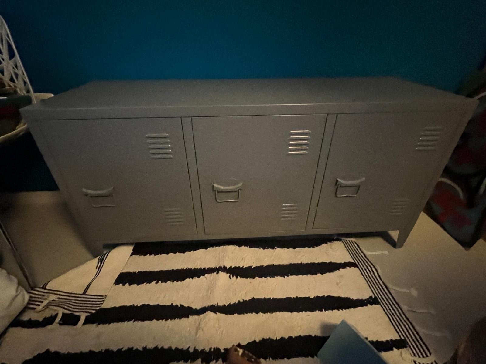 Grijze metalen locker kast, Ophalen, Gebruikt