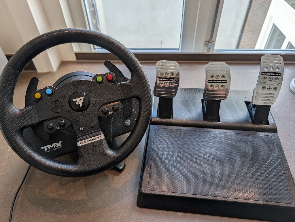 Thrustmaster TMX Force Feedback + 3 pedalen | Xbox / PC, Racestuur, Gebruikt, Force feedback, Ophalen of Verzenden