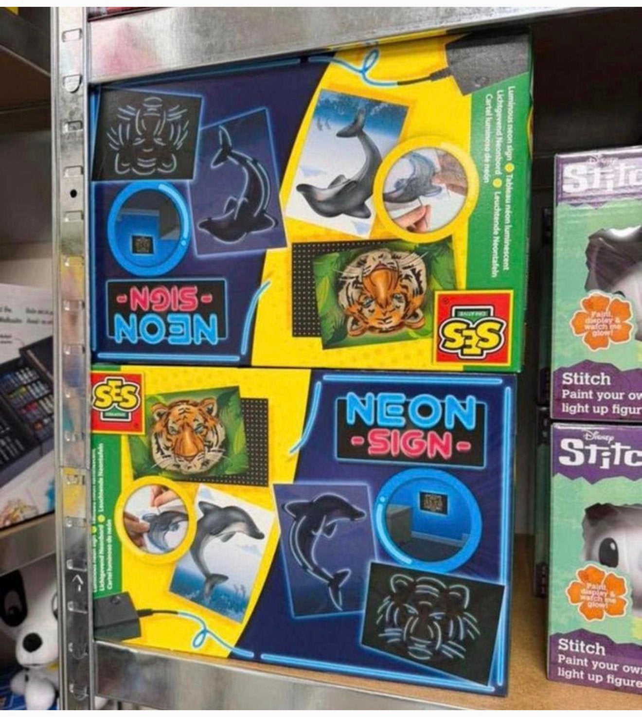 SES Creatieve Neon Lichtset Tijger Dolfijn bouw je Neonbord, Knutselen, Nieuw, Ophalen of Verzenden, H
