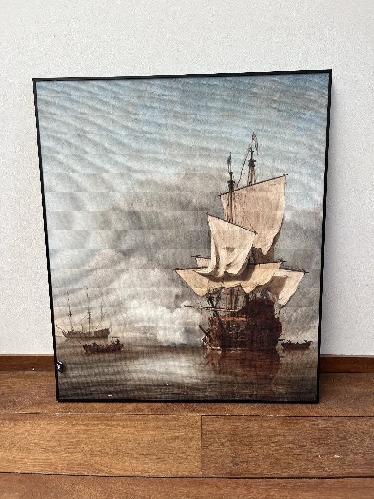 Akoestisch paneel 'het kanonschot', Ophalen, 67 cm, 80 cm, Meerkleurig