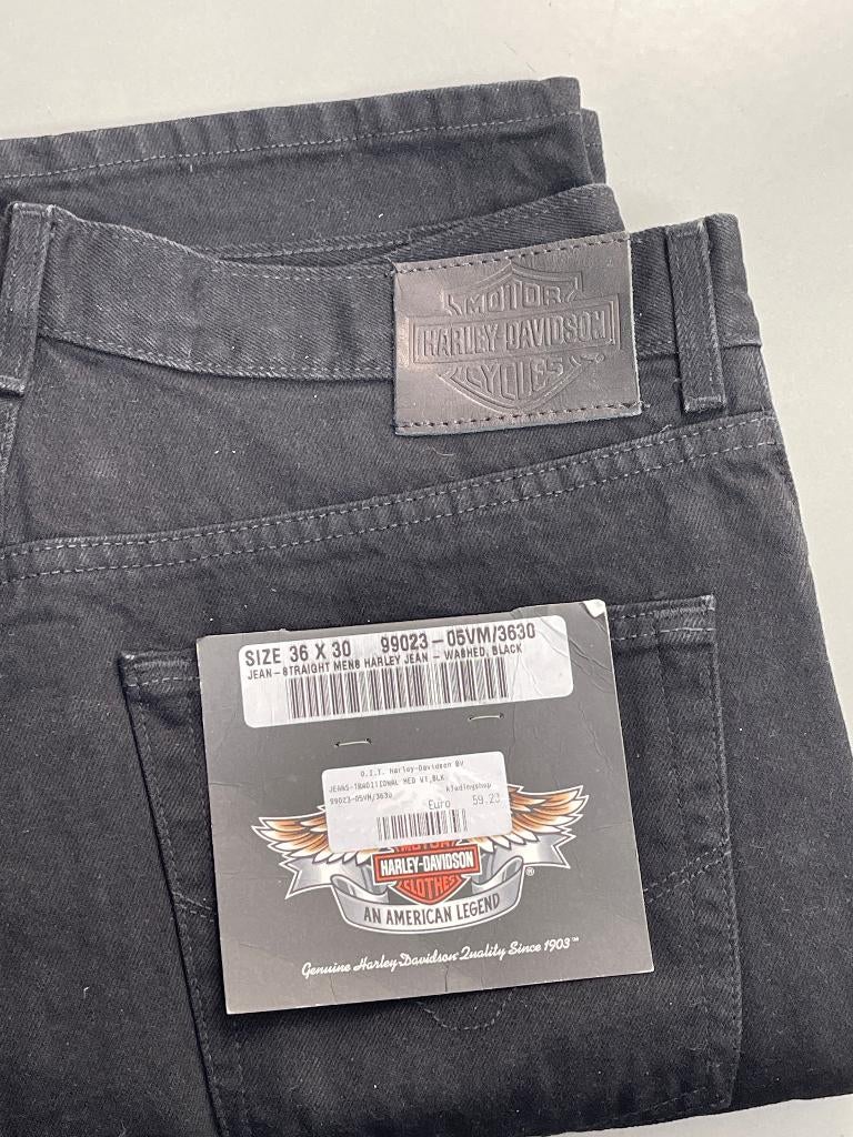 Originele Harley-Davidson broek maat 36/30   Zwart  /  Nieuw, Ophalen of Verzenden, Nieuw