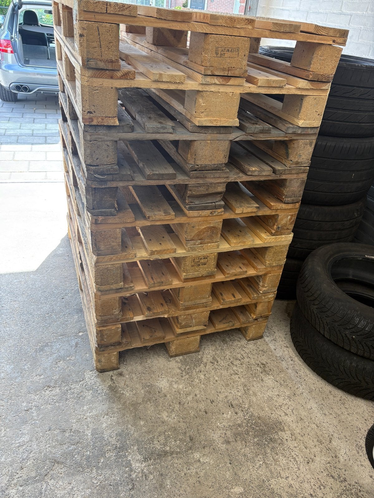 EPAL euro pallets - Gebruikt en in goede staat 120x80, Ophalen, Gebruikt, Hout, 20 tot 50 mm