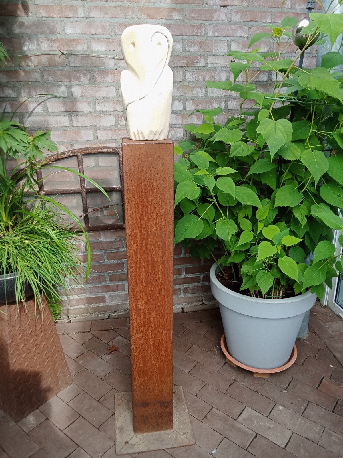 Cortenstaal Sokkel 110x15x15 cm, Tuin en Terras, Ophalen of Verzenden, Gebruikt