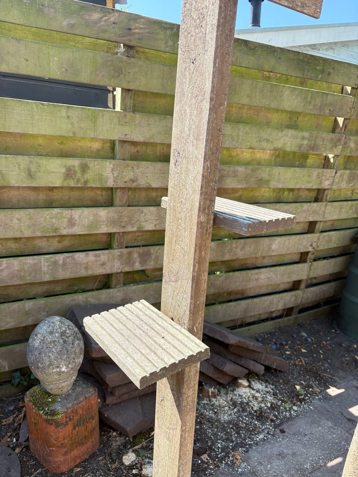 Gratis: Houten vogelvoederhuisje / vogelhuisje, Ophalen, Gebruikt, Hout, Overige typen