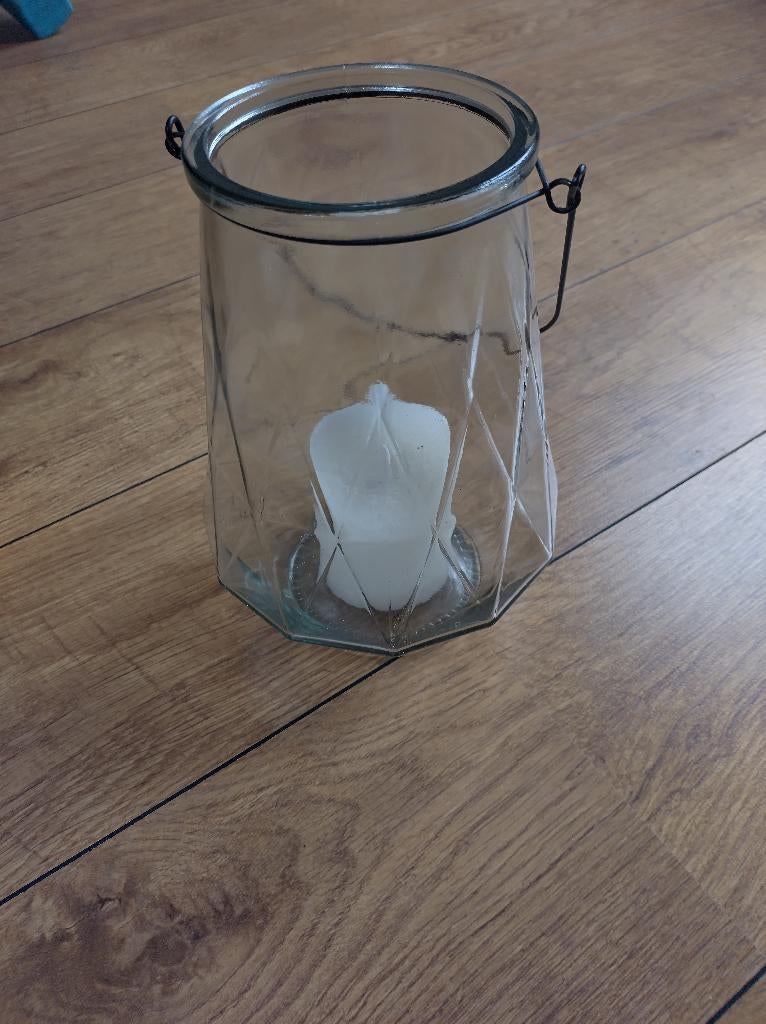 Groot Windlicht, Huis en Inrichting, Woonaccessoires | Kandelaars en Kaarsen, Ophalen, Overige materialen, Overige kleuren, 25 tot 50 cm