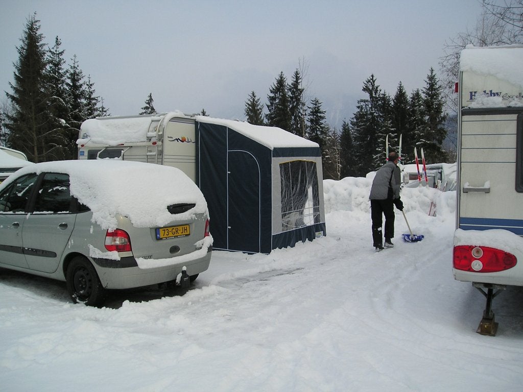 wintertent caravan, Caravans en Kamperen, Ophalen, Gebruikt