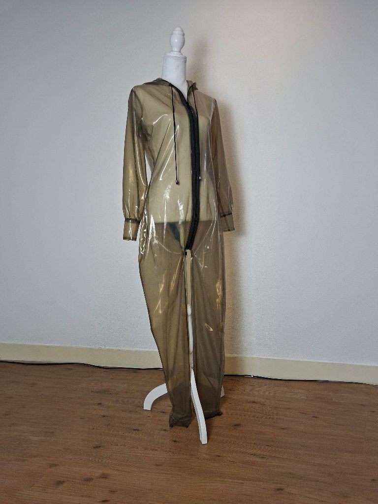 Unisex latex trainings pak catsuit met capuchon, Kostuum of Pak, Overige kleuren, Verzenden, Maat 42/44 (L)