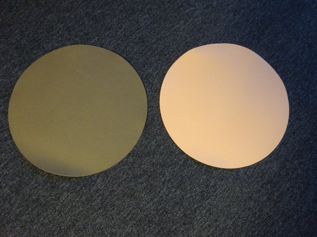( nr. 134 )  ronde placemat, Gebruikt, Placemat, Groen, Ophalen of Verzenden