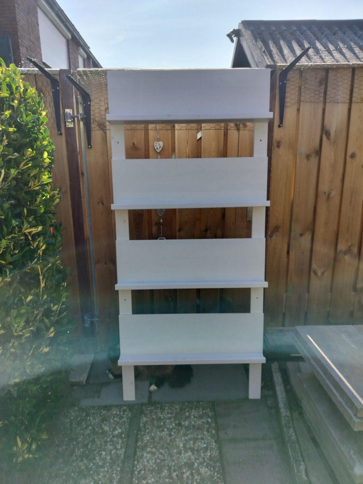 WOOOD tijdschriftenrek Idee wit 178x80x11 cm, Ophalen, Gebruikt