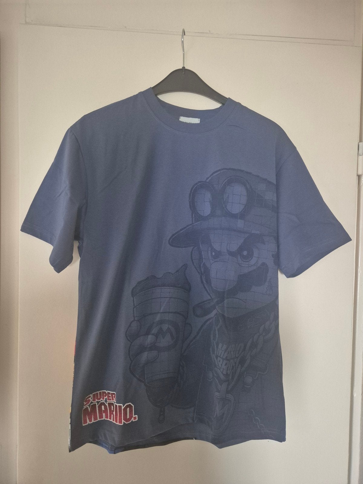 super gaaf T-Shirt Mario Bros, Maat 38/40 (M), Zwart, Nieuw, Ophalen of Verzenden