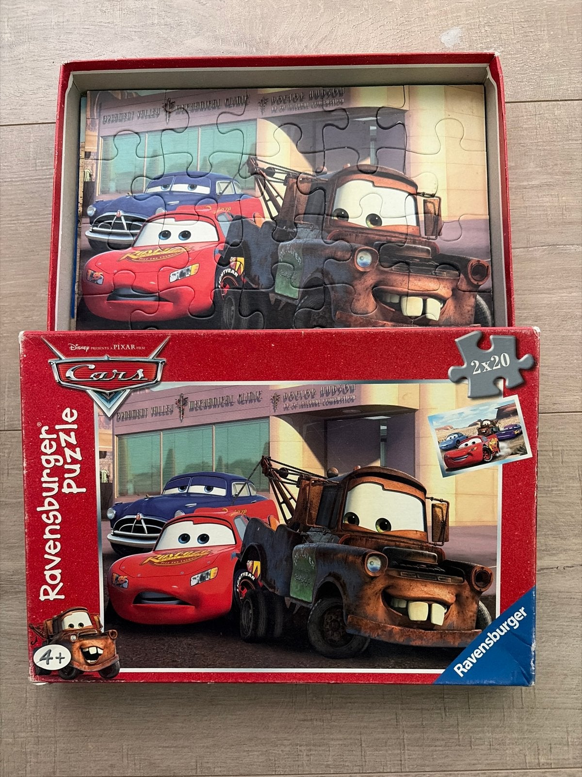 Ravensburger Cars Puzzel 2x20 stukjes, Kinderen en Baby's, Speelgoed | Kinderpuzzels, Ophalen of Verzenden, 10 tot 50 stukjes