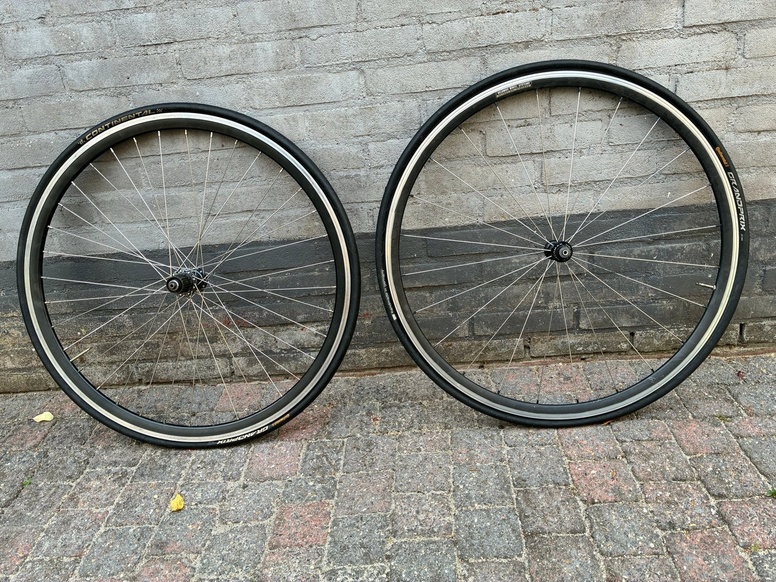 Wielset 10 speed. Achterwiel handgespaakt 100+kg., Gebruikt, Aluminium, Racefiets, Ophalen