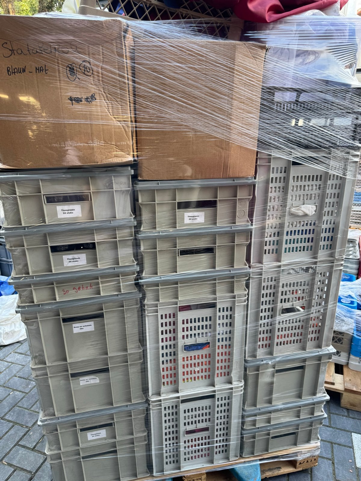 Diverse opslagkratten en dozen, Gebruikt, 40 tot 60 cm, 50 tot 75 cm, Ophalen of Verzenden