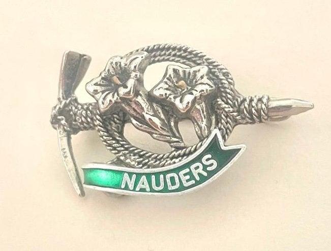 Vintage Nauders Tirol speld Edelweiss Bergbeklimmen, Ophalen of Verzenden, Zo goed als nieuw