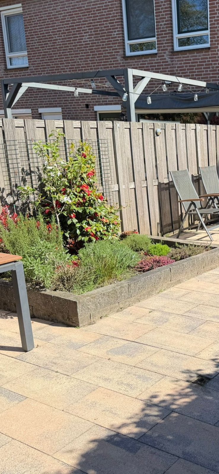Grijze stapelblokken tuin ~40 stuks, Ophalen, Gebruikt, Overige typen, Minder dan 5 m²