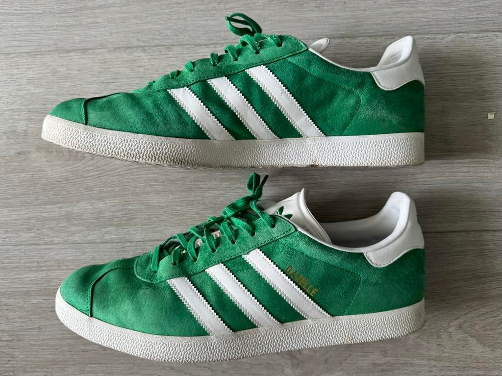 Adidas Gazelle sneakers - Groen suède, Kleding | Dames, Schoenen, Ophalen of Verzenden, Sneakers of Gympen, Gedragen, Groen