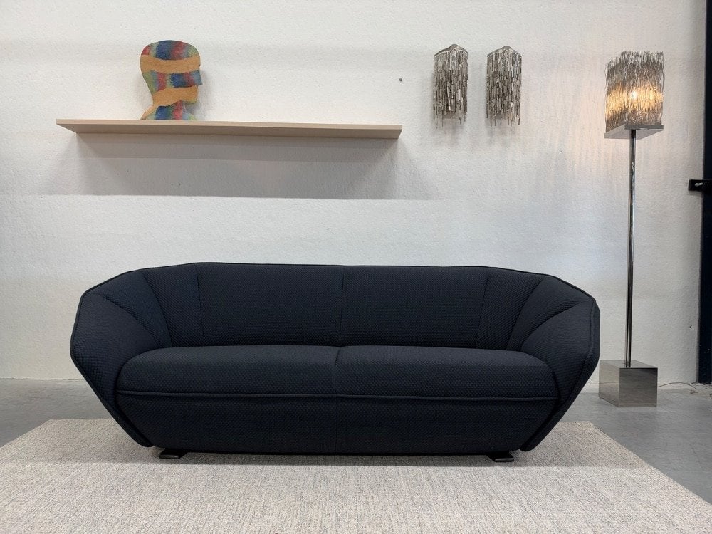 Nieuw Pode Colla Bank 3 zits Mosaic blauw stof 228, Huis en Inrichting, Leolux, Info@leolux.nl, 75 tot 100 cm, Ophalen of Verzenden