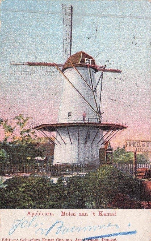 Apeldoorn - Molen aan 't kanaal (gel. 1905), Ophalen of Verzenden, Voor 1920, Gelopen, Noord-Holland