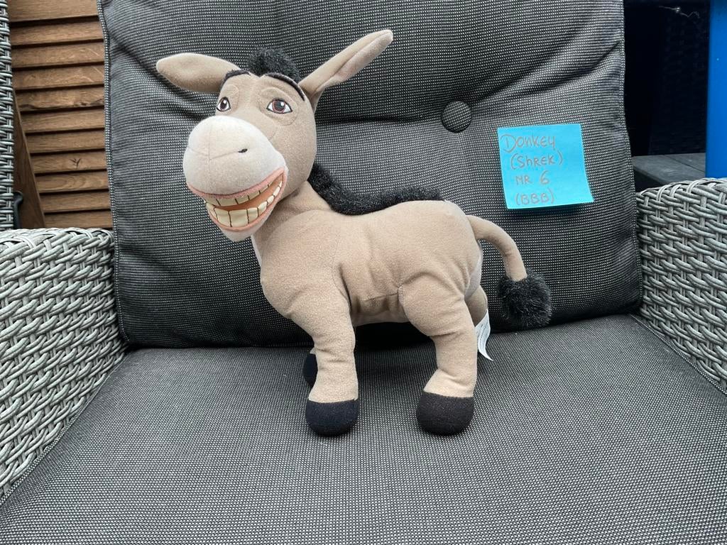 Nieuwe zgan Shrek 2 Donkey knuffel 30cm Dreamworks, Verzamelen, Ophalen, Overige figuren, Nieuw, Beeldje of Figuurtje