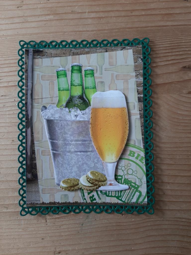 Stans kaart opleg met 3d plaatje bier, Ophalen of Verzenden, Nieuw, Overige thema's