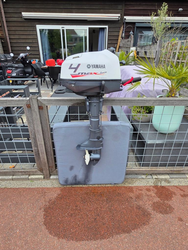 Yamaha 4 pk buitenboordmotor, 4 takt, kortstaart, 2021 ZGAN, Ophalen, Minder dan 5 pk, Viertaktmotor, Zo goed als nieuw