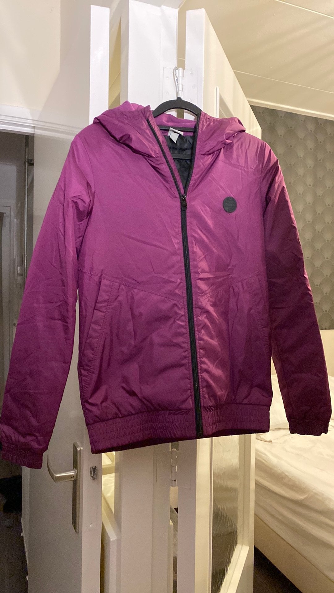 Paarse jas, Verzenden, Zo goed als nieuw, Maat 34 (XS) of kleiner, Jack