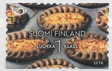 FINLAND 1 LK zegel Karelische pasteitjes 2016, Verzenden, Finland, Gestempeld